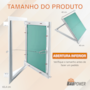 ALÇAPÃO P/FORRO GESSO/DRYWALL C/ TAMPA E CLICK–400X400MM BPW  COM 1 PC