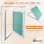 ALÇAPÃO P/FORRO GESSO/DRYWALL C/ TAMPA E CLICK–600X600MM BPW  COM 1 PC