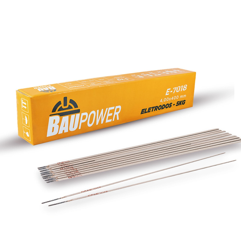 ELETRODO P/ SOLDA 5KG, 4,00X400MM, E7018 KG COM 5 KG - Baupower