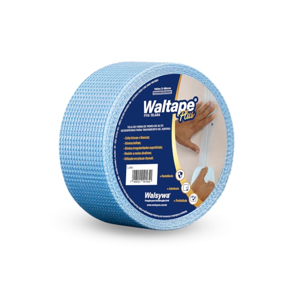 FITA TELADA AZUL WALTAPE PLUS 100M  COM 1 PC