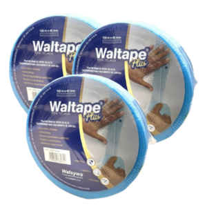 KIT 3 UN FITA TELADA AZUL P/DRYWALL WALTAPE PLUS 100 M      