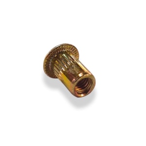 PORCA REBITE BPW, PLANO, SERRILHADO, ABERTO, M4 X 10,5 MM CX COM 500 PC