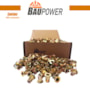 PORCA REBITE BPW, PLANO, SERRILHADO, ABERTO, M4 X 10,5 MM CX COM 500 PC