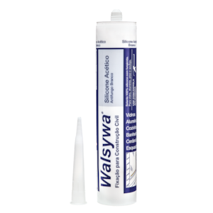 SILICONE WALSYWA  ACETICO BRANCO 280 ML  COM 1 PC